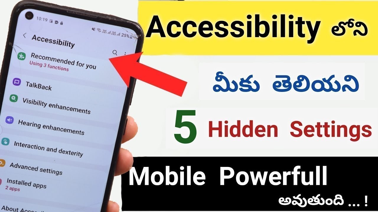 Mobile Accessibility Setting Hidden Features | 99% Users Don't know | Fix Battery and Hang Problem