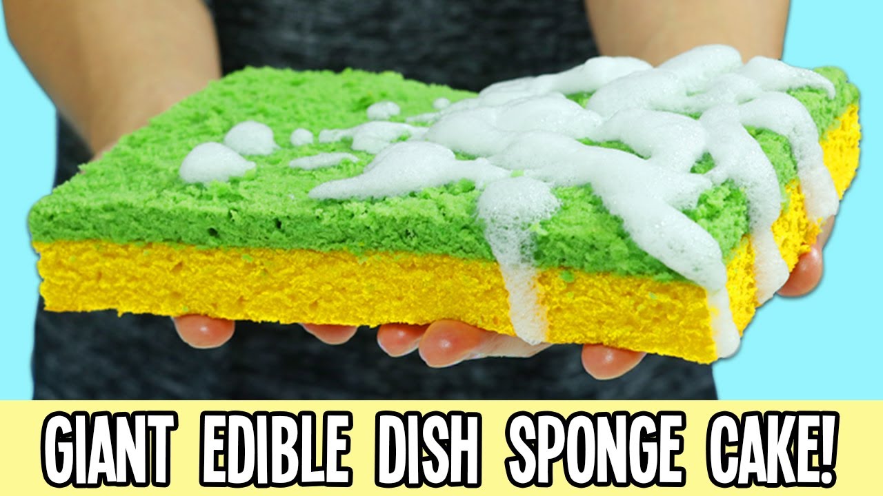 How to Make a GIANT Edible Dish Sponge Cake!