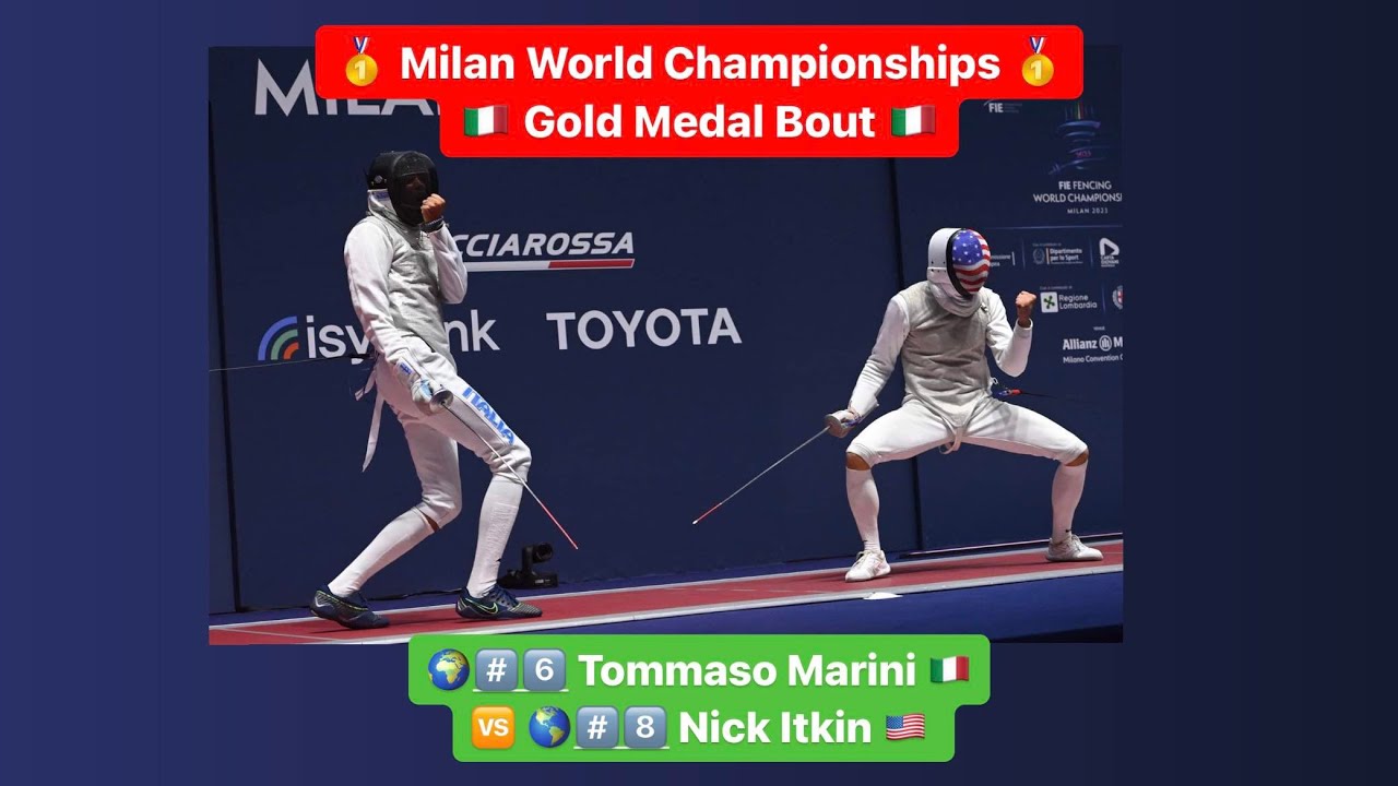 World Championships 2023 SMF - GOLD - Tommaso Marini ITA v Nick Itkin USA