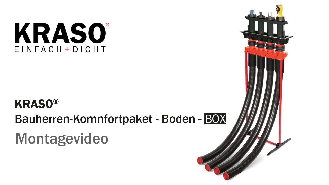 Montagevideo KRASO Bauherren Komfortpaket Boden BOX