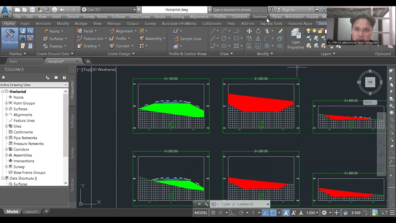 CARA MEMBUAT CROSS SECTION DI CIVIL3D