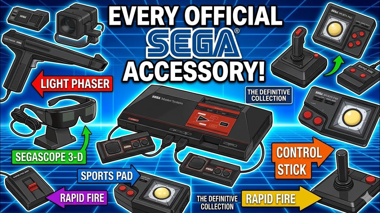 All of Sega Master System Official Accessories