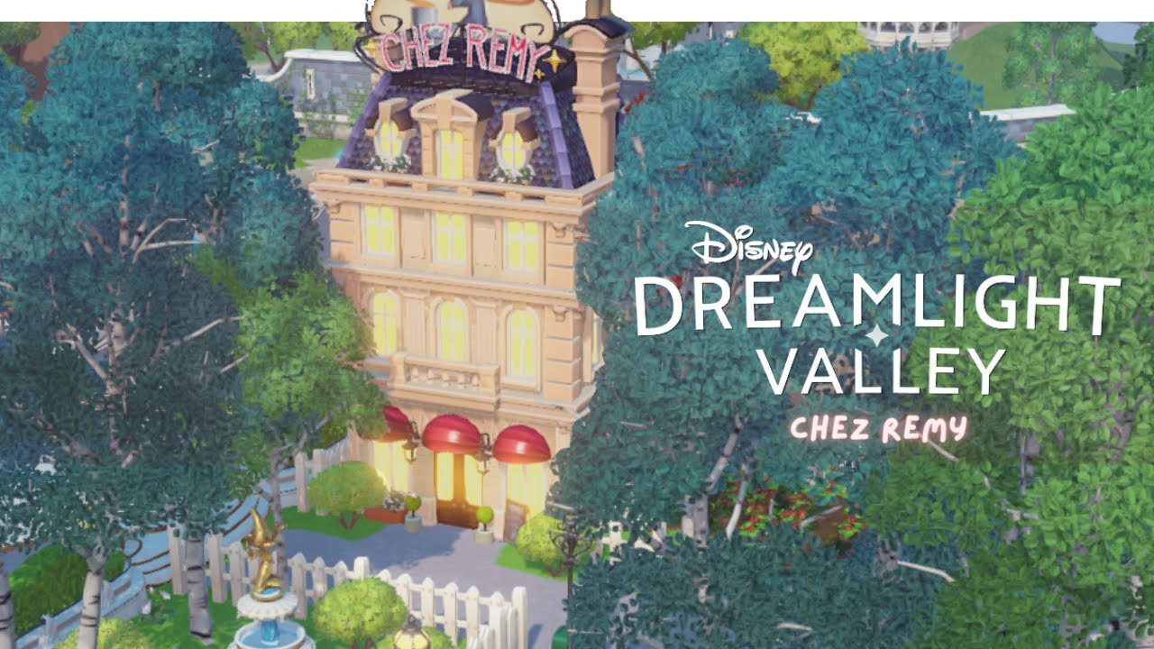 Chez Remy Speed-Build 🥖 Disney Dreamlight Valley | Plaza Makeover Part 2