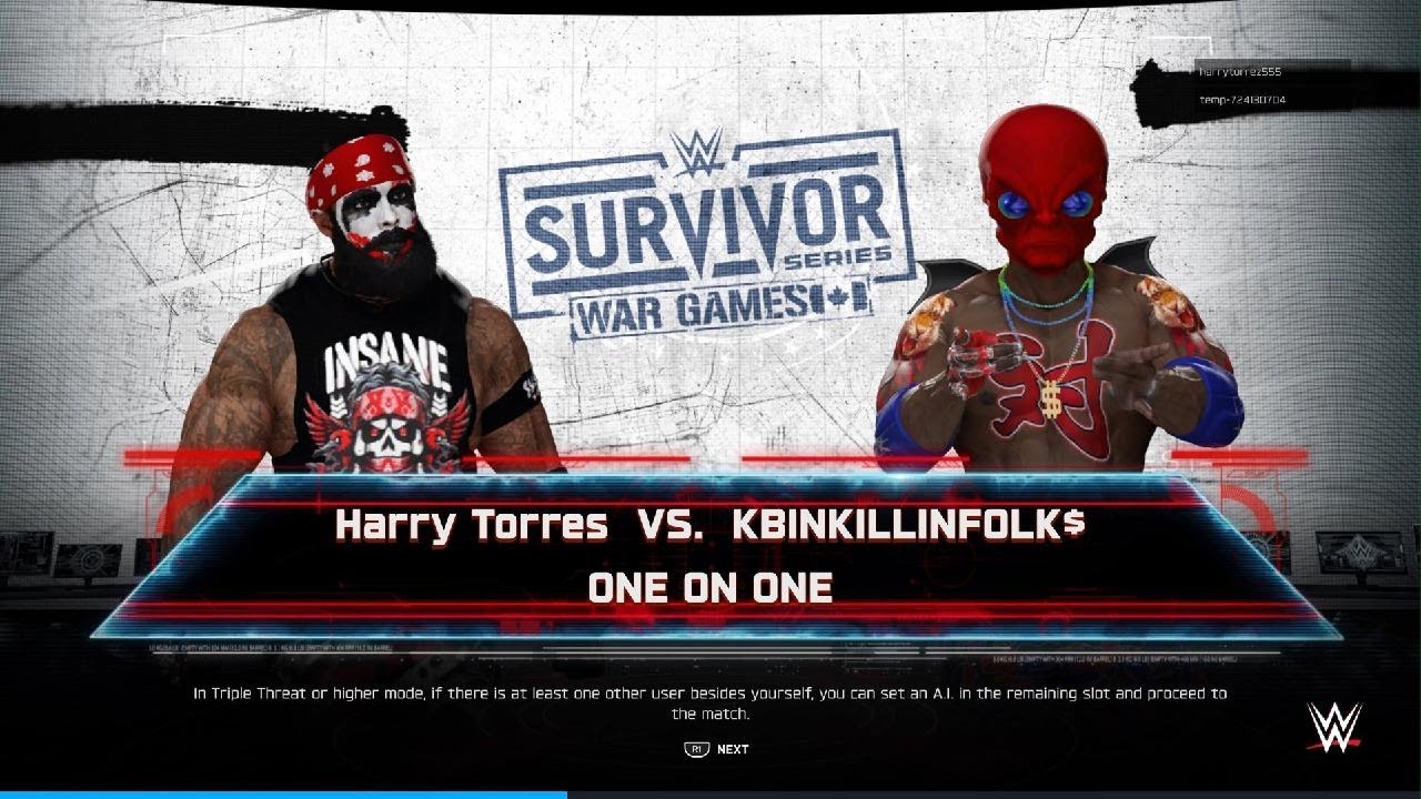 WWE 2K25 The Bigman Harry Torres vs Random