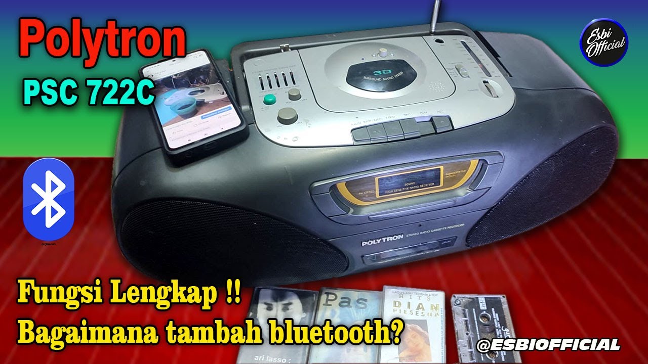Как установить Bluetooth-модуль на магнитолу Polytron PSC 722C || Реставрация