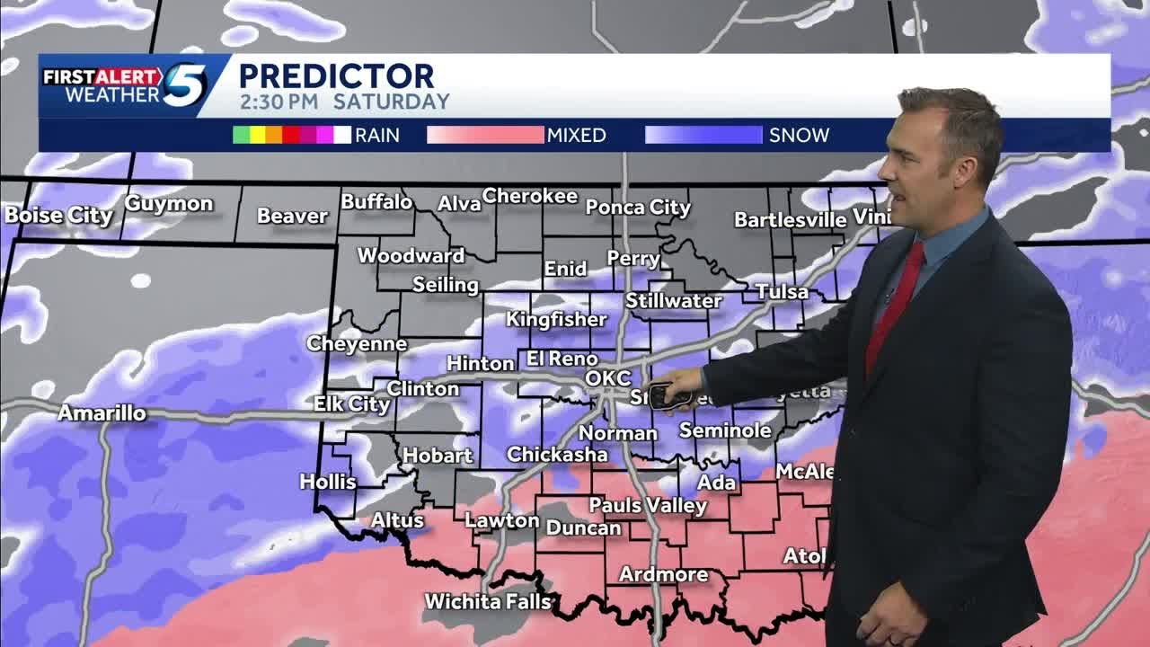 TIMELINE: Snow, ice and sleet still on track to hit Oklahoma with upcoming winter storm