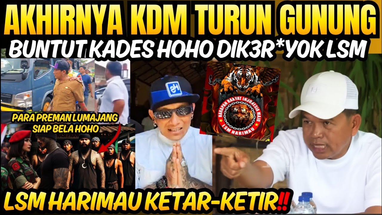 Oknum Lsm Harimau yg k3roy*k Kades Hoho keringat dingin, DEDI MULYADI turun gunung bela Kades Hoho