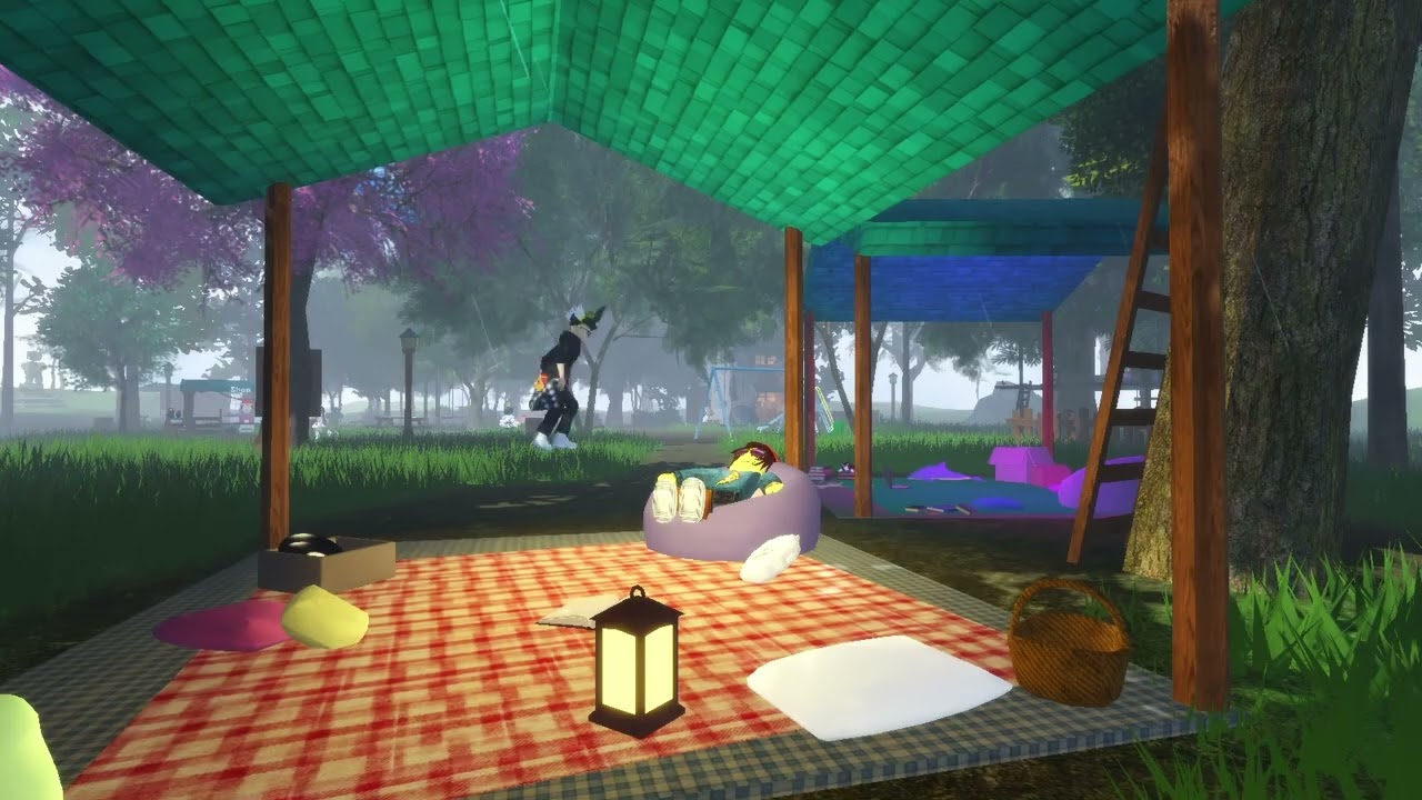 Cozy Roblox picnic spot ASMR ambience