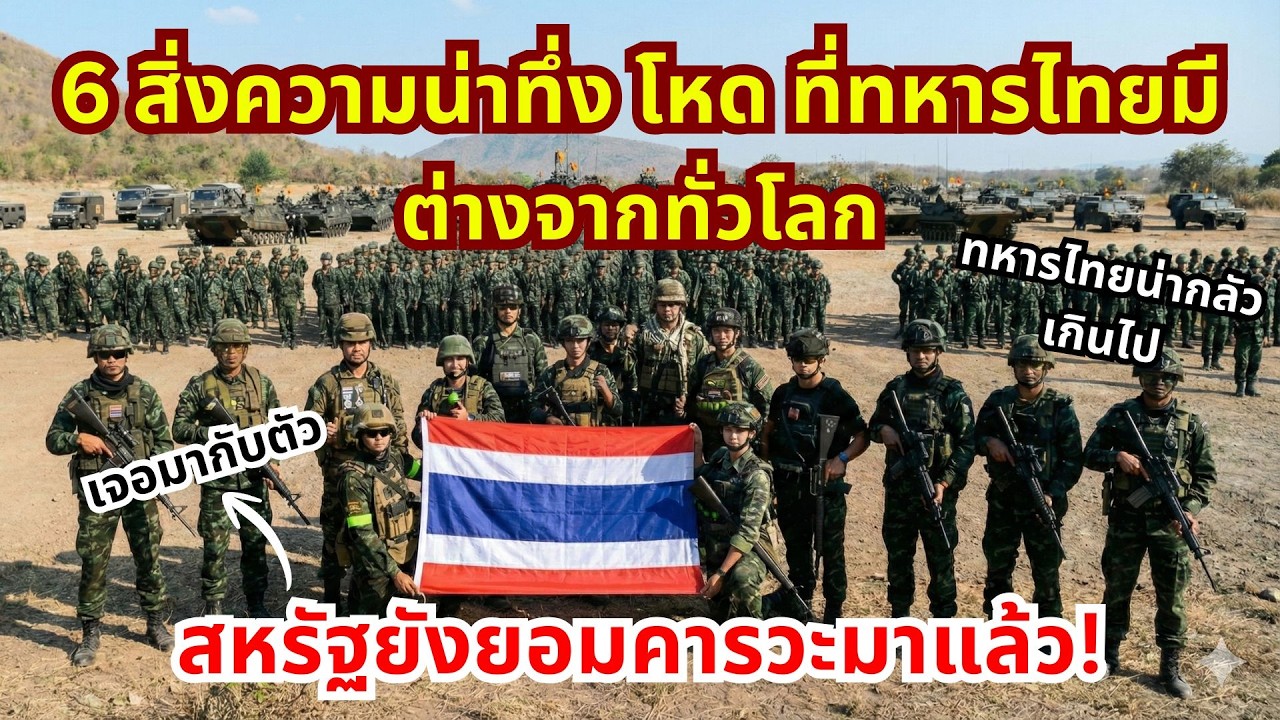 6 สิ่งความอึ้งทึ่ง! โหด ที่ทหารไทยมีต่างจากทั่วโลก สหรัฐและพันธมิตรยอมคารวะทหารไทยน่ากลัวเกินไป