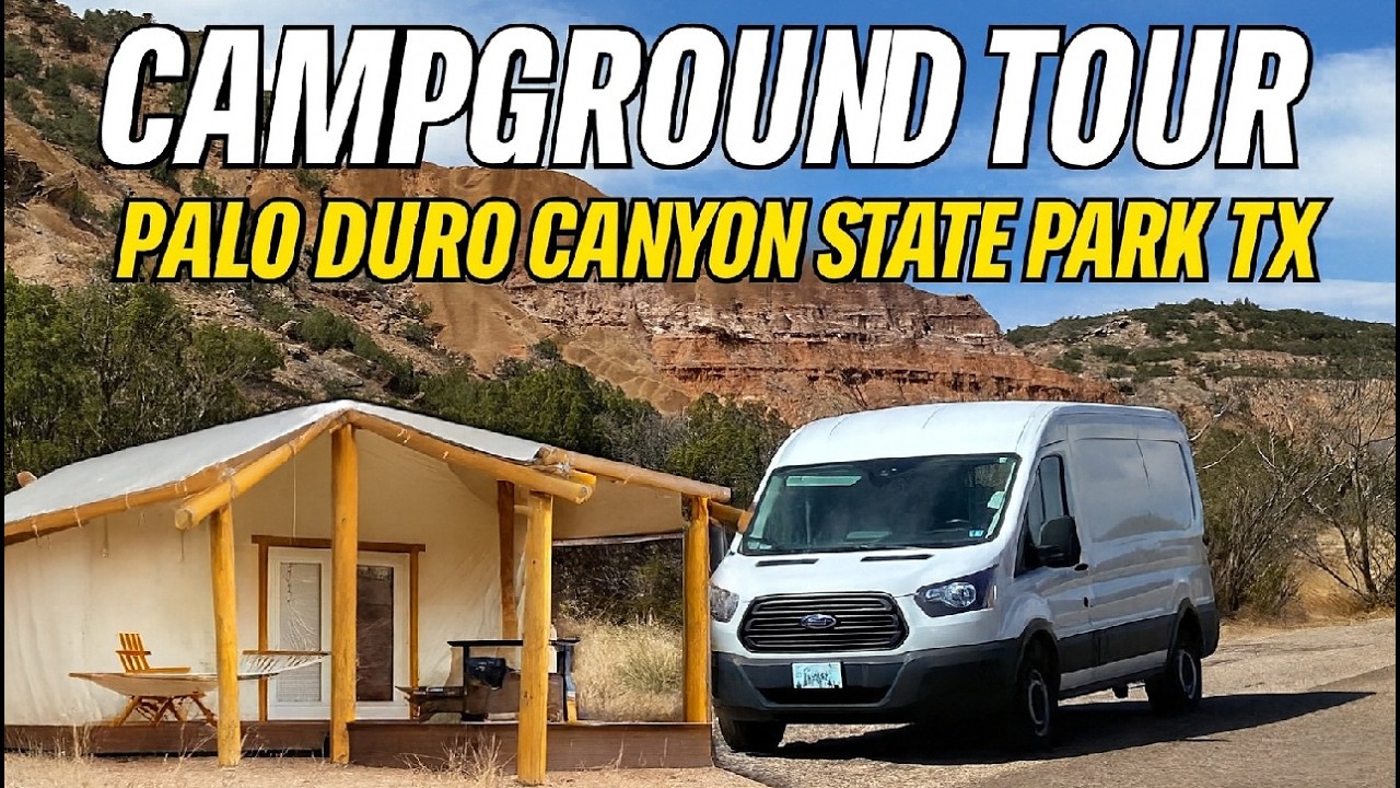 Palo Duro Canyon Campground Tour | RV, Tent, Cabin & Glamping Camping Options in Texas