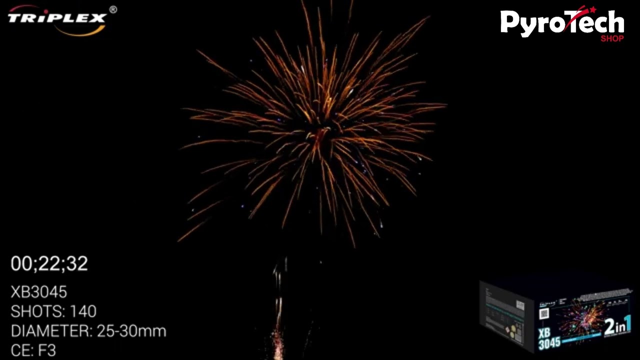 WYRZUTNIA ZŁOŻONA -140 STRZAŁ&Oacute;W - 25 - 30 MM - XB3045 - PROFI - TRIPLEX