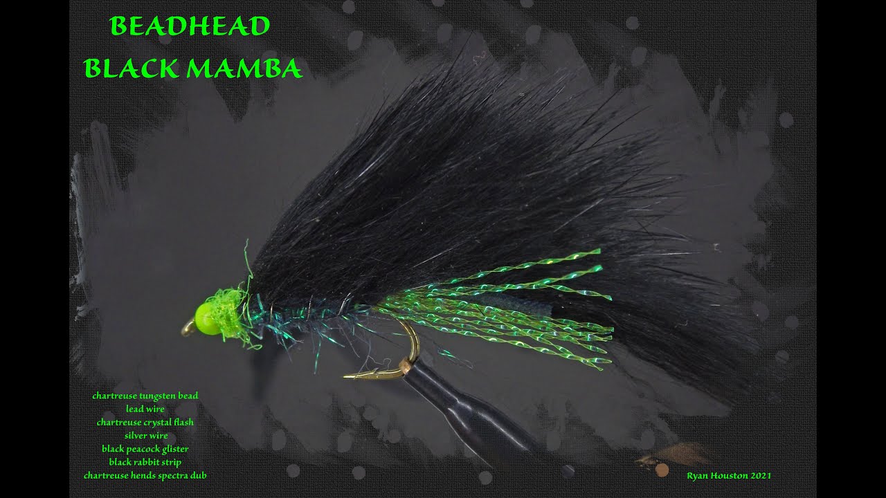 FLY TYING THE BEADHEAD BLACK MAMBA STALKING FLY WITH RYAN HOUSTON