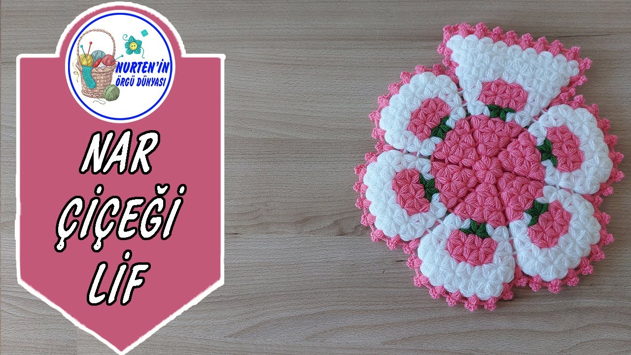 Nar Çiçeği Lif Modeli Yapımı | lif modelleri ve yapılışları,lif örnekleri