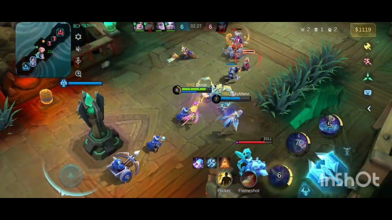 Push Solo Brawl pakai Hero dari Role Mage Cewek Odette Wisdom Of Hearts Mobile Legends Bang Bang.Bos