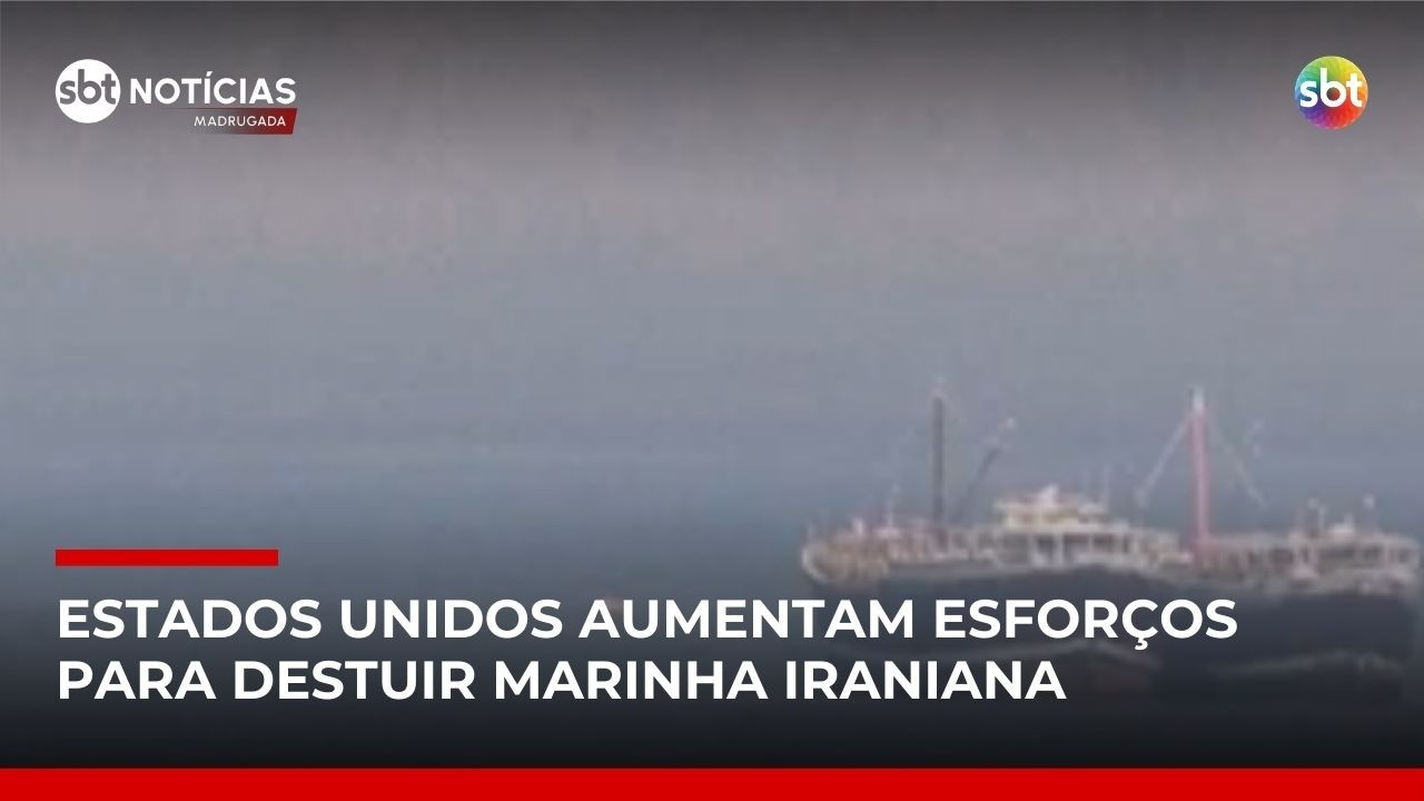 EUA dizem ter destruído 17 navios e atingido quase 2 mil alvos no Irã | #SBTNotícias