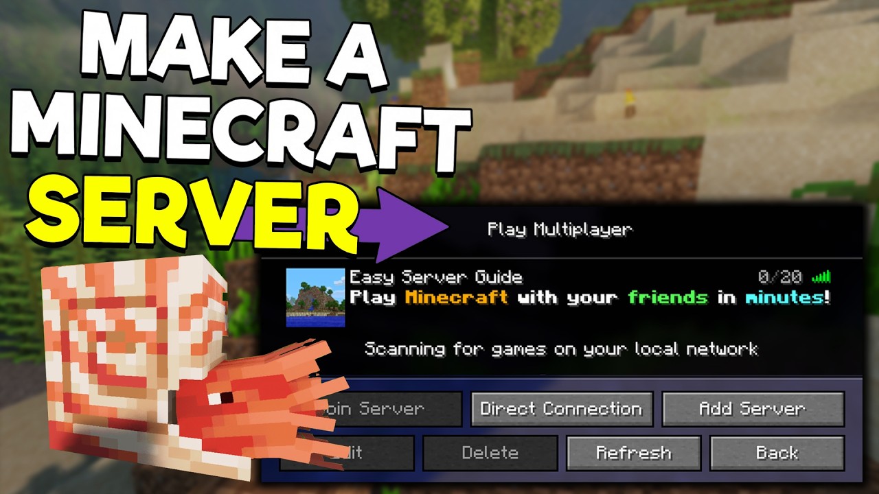 Как создать сервер Minecraft в версии 1.21.11