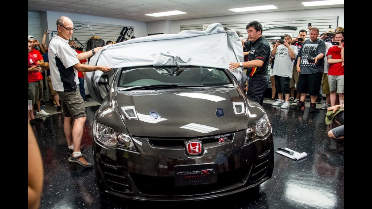 Kojima San unveiling the Mugen Civic Type RR Advanced Concept