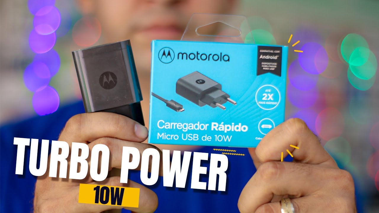 ⚡ CARREGADOR RAPIDO DA MOTOROLA DE 10W (Com Cabo Micro USB)