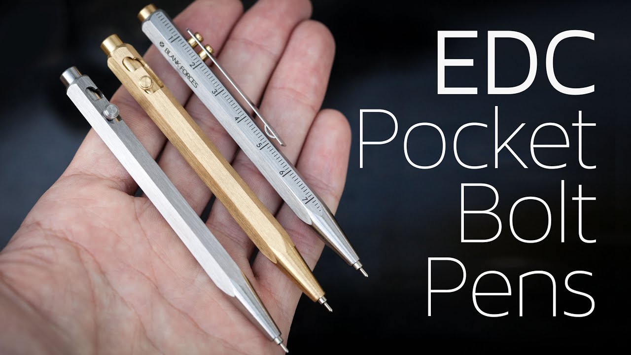 EDC Pocket Bolt Pen · Auto-Locking Bolt Action Pens