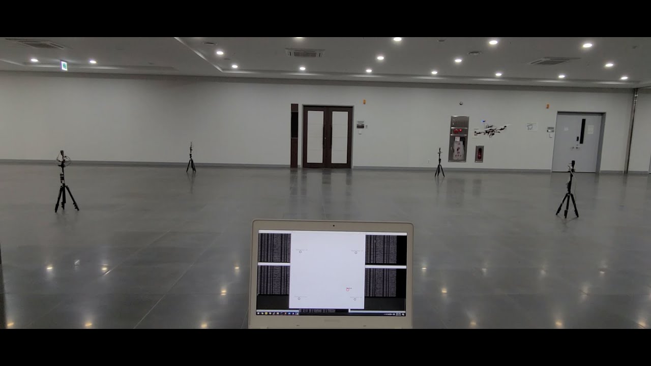 Experiment of position estimation of drone with UWB module
