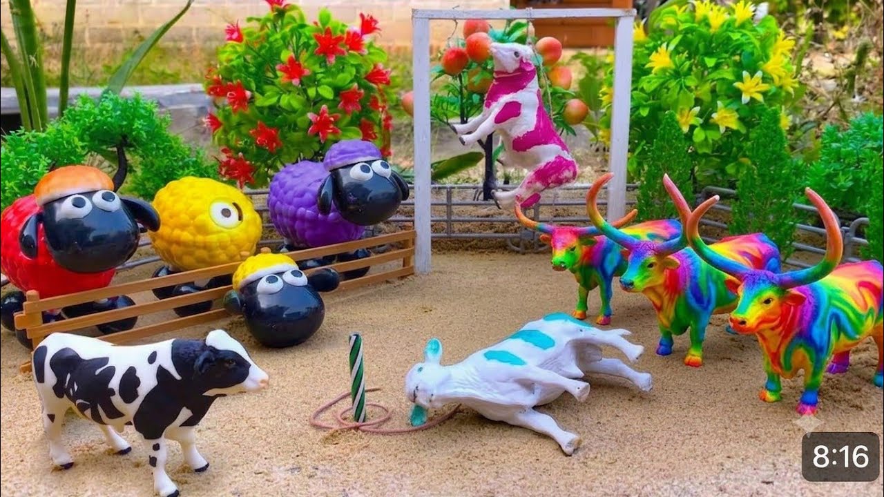 Wadidau ‼️ Mahakarya Diorama Sapi & Traktor 🐮 | Teknik Setup Terhebat | Falak Toys