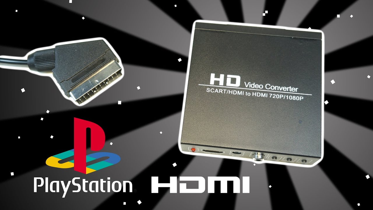 Melhor Imagem do Playstation 1 e PS2 - Conversor SCART para HDMI