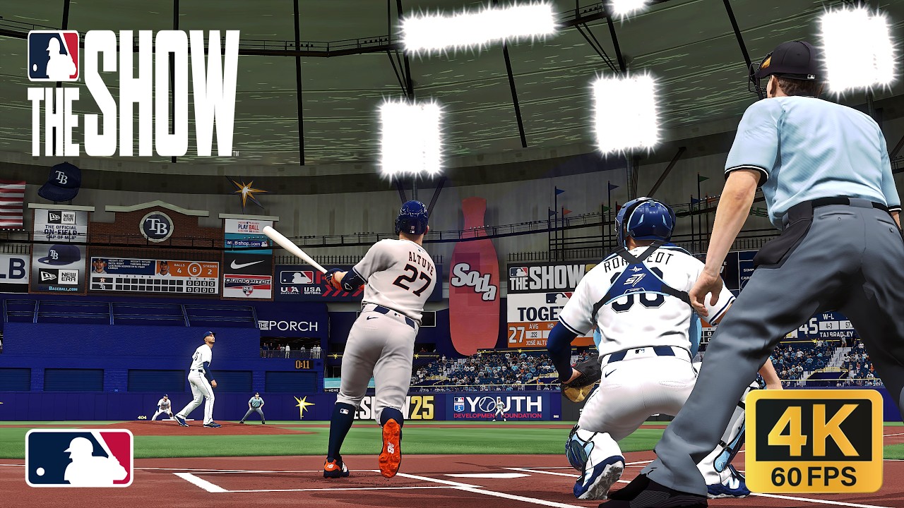 MLB The Show 25: Houston Astros vs Tampa Bay Rays | 4K PS5 Gameplay