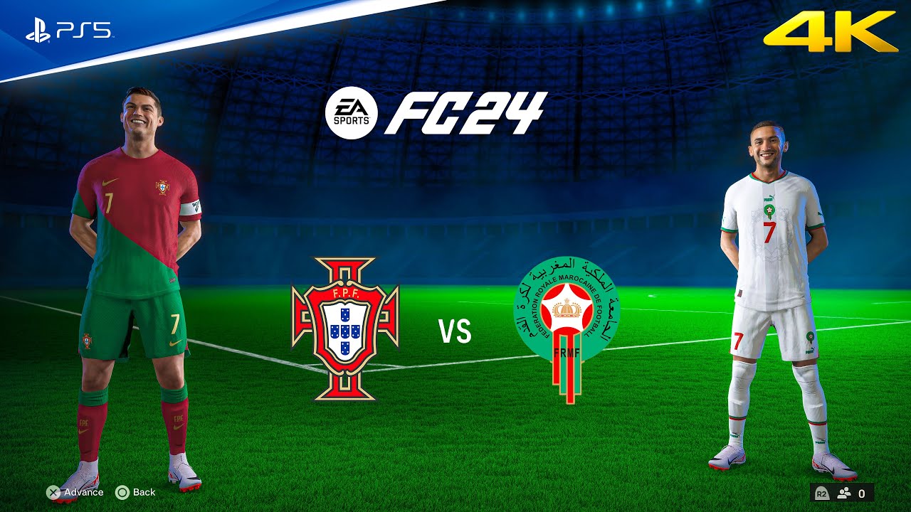 FIFA 24 - Portugal vs Morocco - International Friendly Match | PS5™ [4K60]