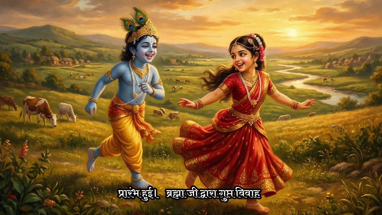 Radhe rani ❤️Krishna ji 🙏 vivah  khtha  radhe radhe govind 🙏 aap sbhi pr radha rani ki kirpa bni rh
