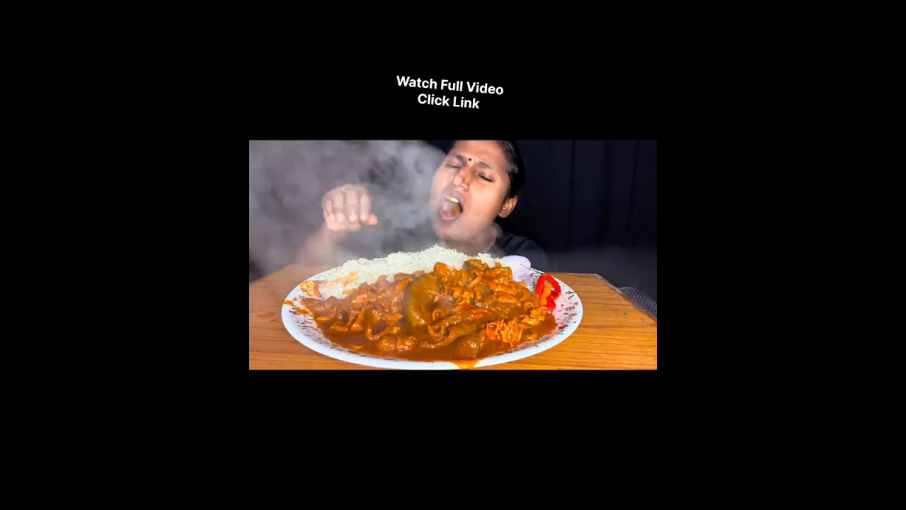 Watch Full Video in Channel | Mutton Boti Curry Basmati Rice Eating Challenge | Short 1652