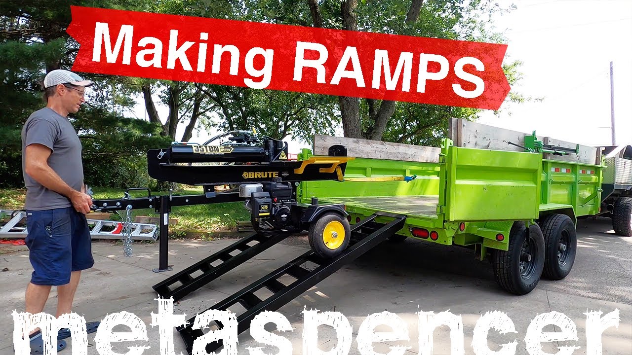 Making RAMPS for the Dump Trailer ... and Adding a Mini-Winch