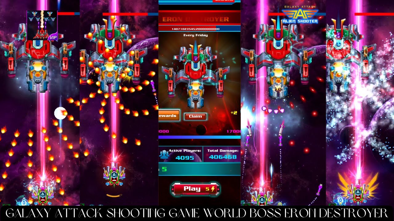 Galaxy Attack Shooting Game World Boss Eron Destroyer #01 17 - 01 - 2025