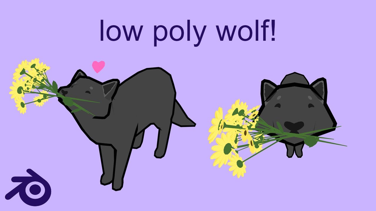 Low Poly Wolf! | Blender 3.1 Timelapse