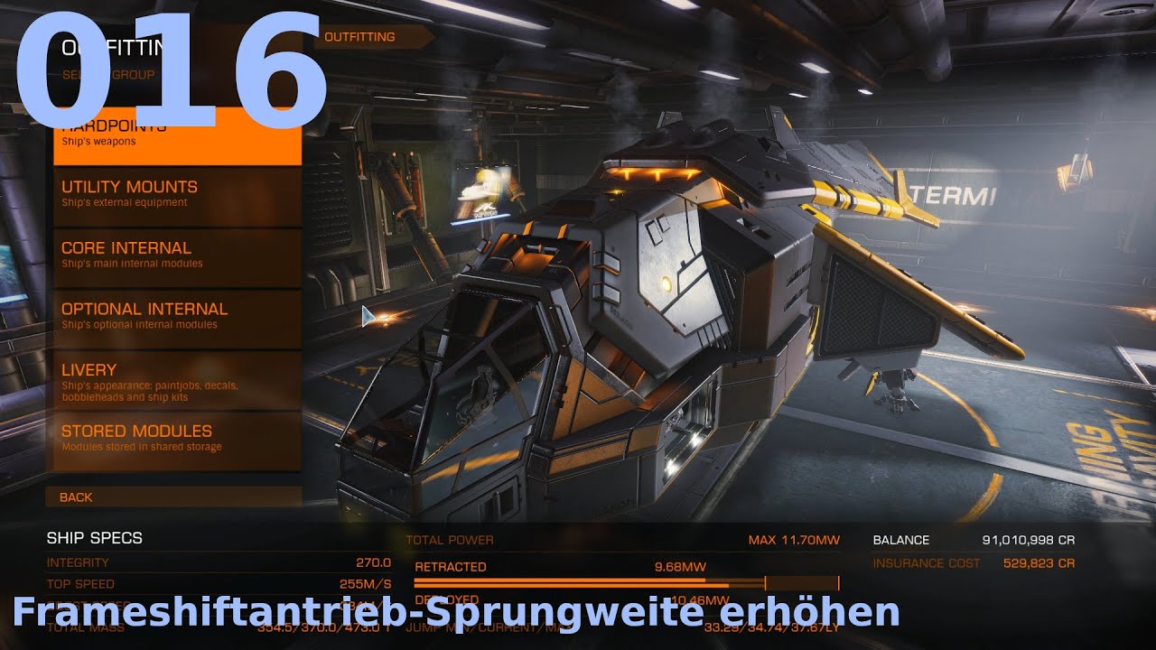 How To Play Elite Dangerous #16: Frameshiftantrieb-Sprungweite erhöhen