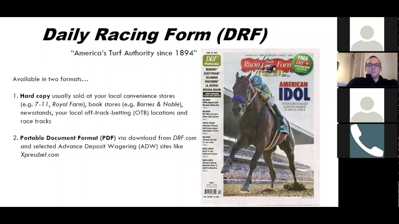 WV Stables Presents Gary Quill Teaching How to Read a Racing Form