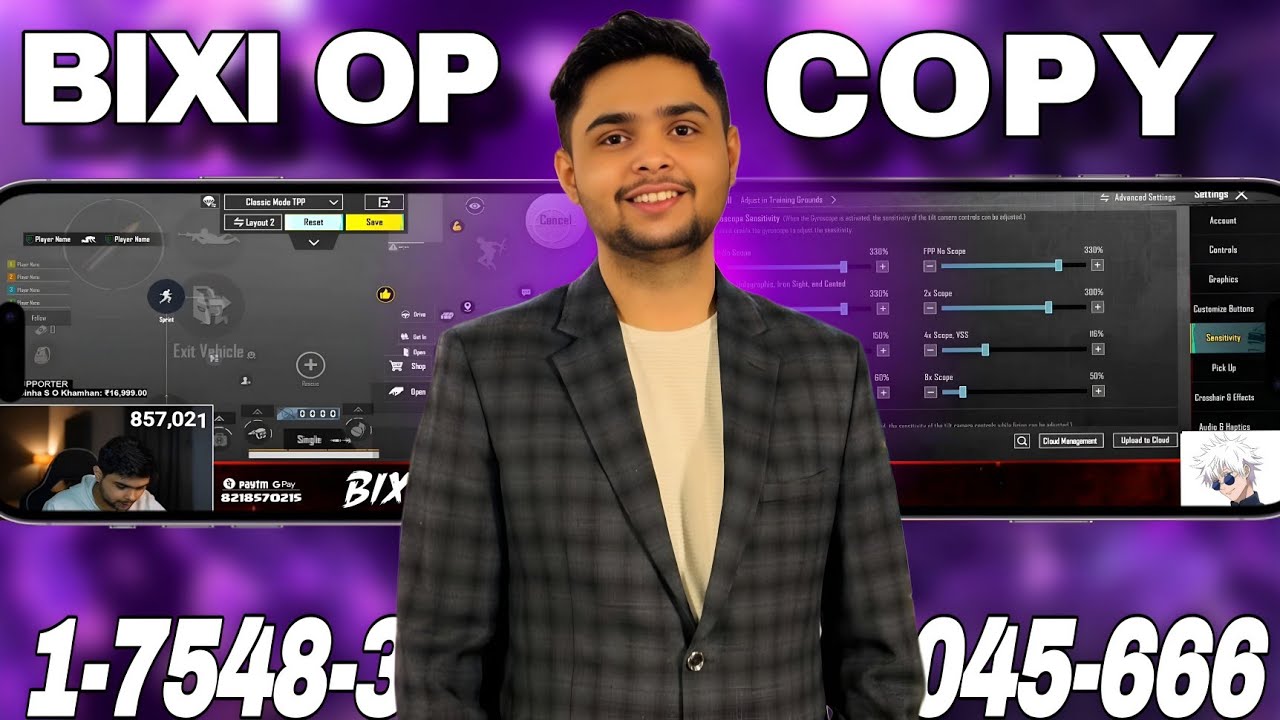 🔥BIXI OP New 2025 Sensitivity + Advance Control | Update 4.1 Deadly 5 Finger Player Setting Revealed