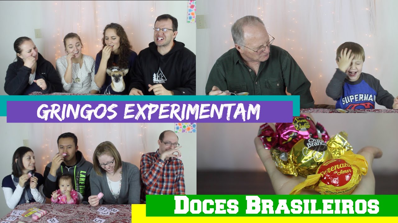 Gringos Experimentando Doces Brasileiros -Americans Trying Brazilian Candy