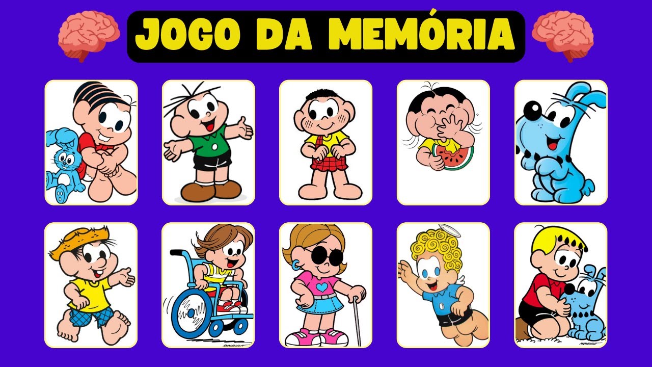 🧠 JOGO DA MEM&Oacute;RIA: TURMA DA M&Ocirc;NICA | Encontre o PAR CORRETO