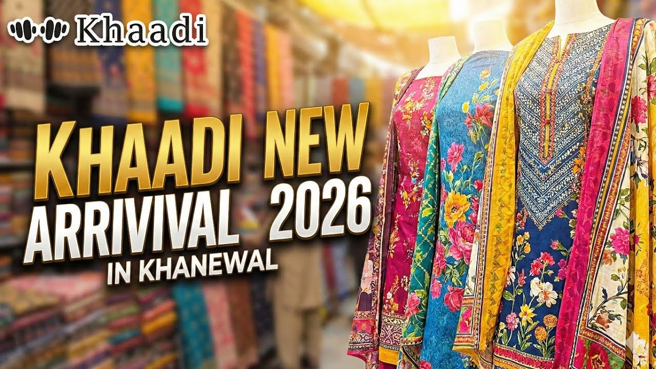Khaadi New Arrival 2026 in Khanewal | 3-Piece Jet Lawn Suits