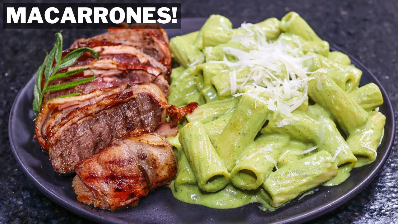 Macarrones a la Ocopa con carne y tocino! cocina facil y rico | Abelca