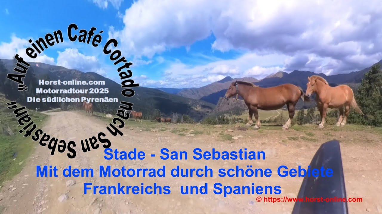 Motorradtour 25 die Pyrenäen von Ost nach West und zurück auf einen Café Cortado nach San Sebastián