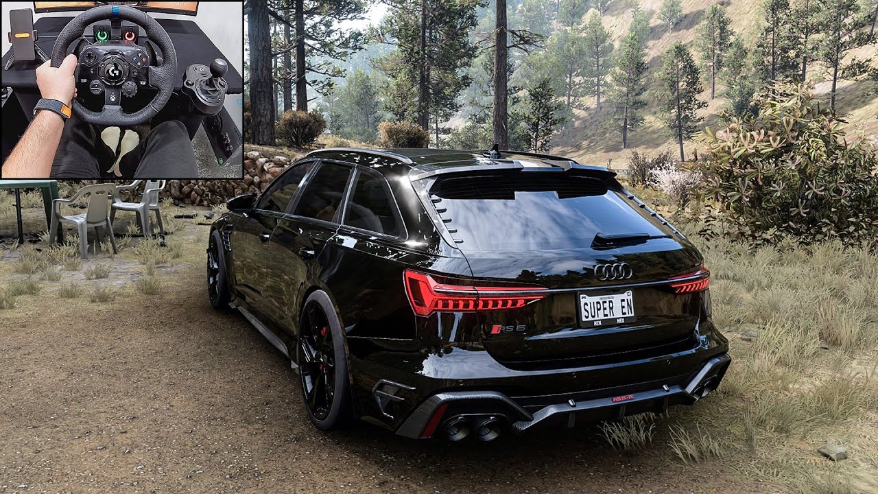 Audi RS6 Avant - Forza Horizon 5 | Logitech G923 Steering Wheel