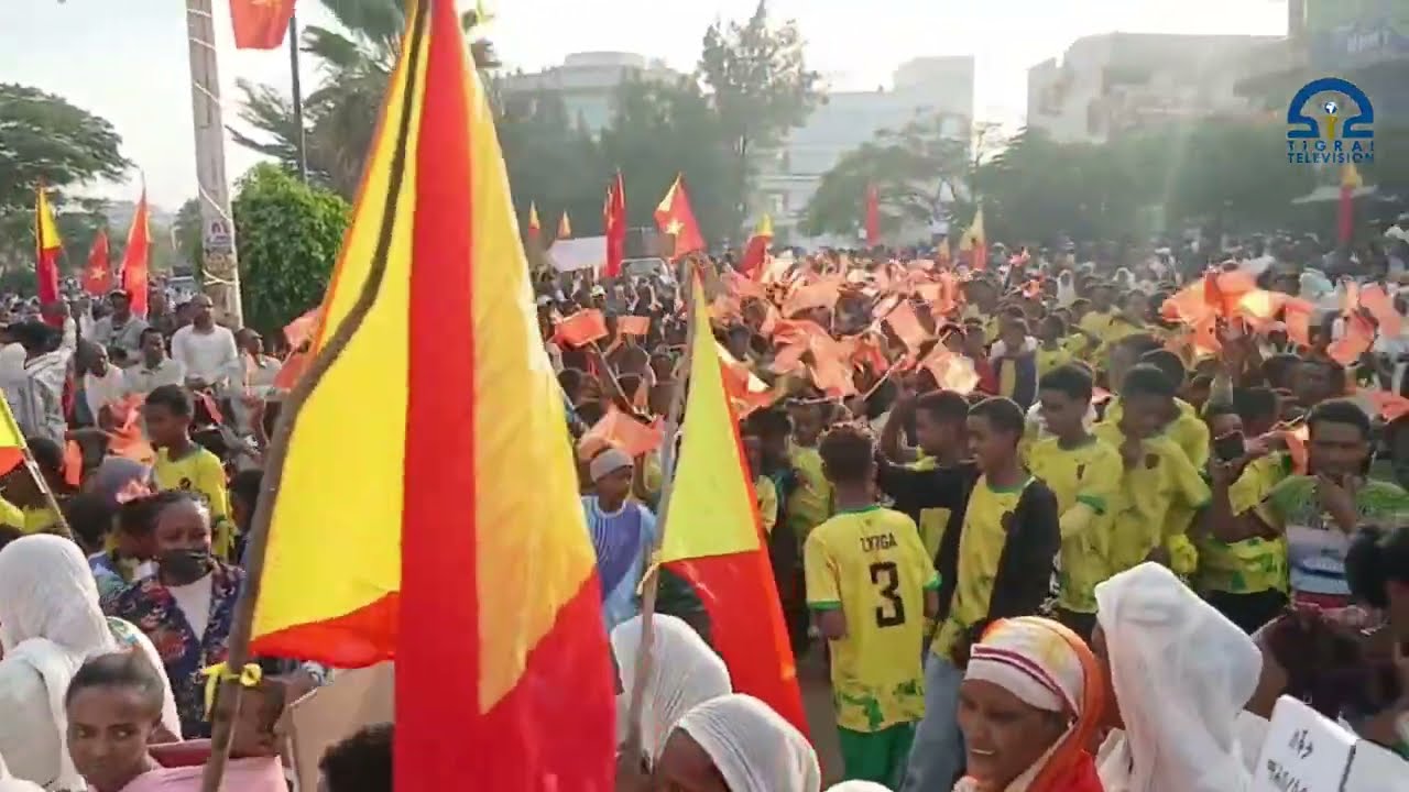 ውሳነ መንግስቲ ኢትዮጵያ ንምቕዋም ህዝቢ ከተማ ሽረ እንዳስላሰን  ከባቢኣን ዘካይዶ ዘሎ ሰላማዊ ሰልፊ