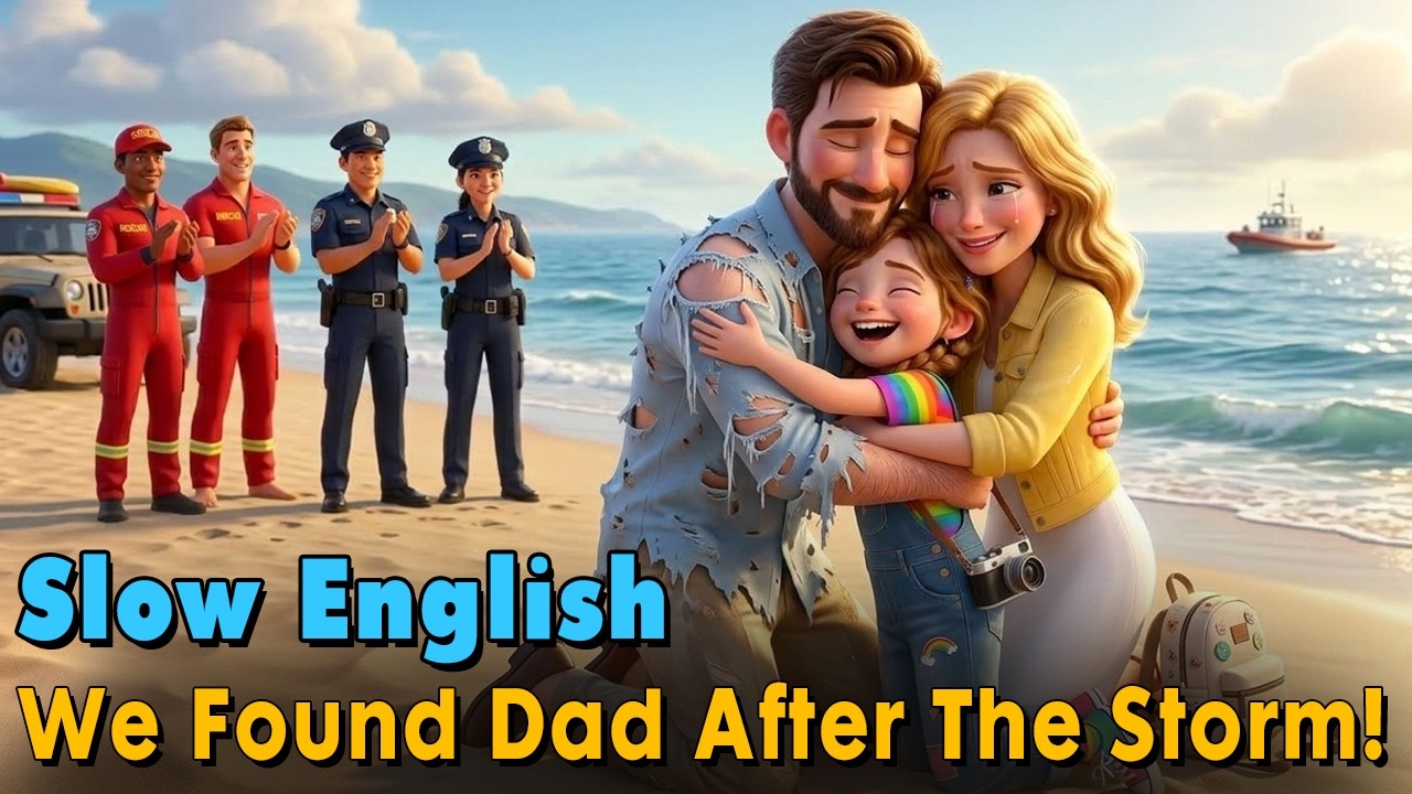Dad Disappeared in the Storm | Easy English Listening Practice Story (A1-A2 Level)