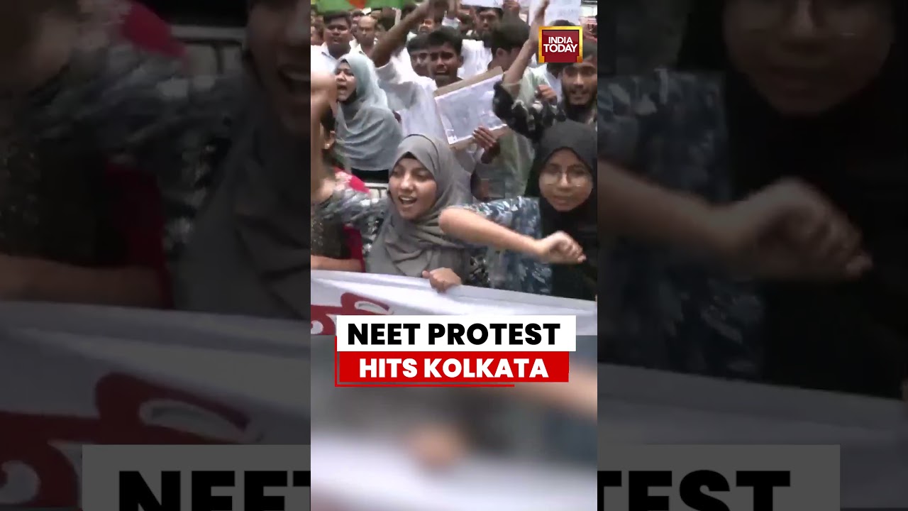 NEET Protest: Kolkata Students Rally At Park Circus Over Paper Leak Controversy #neet #kolkata