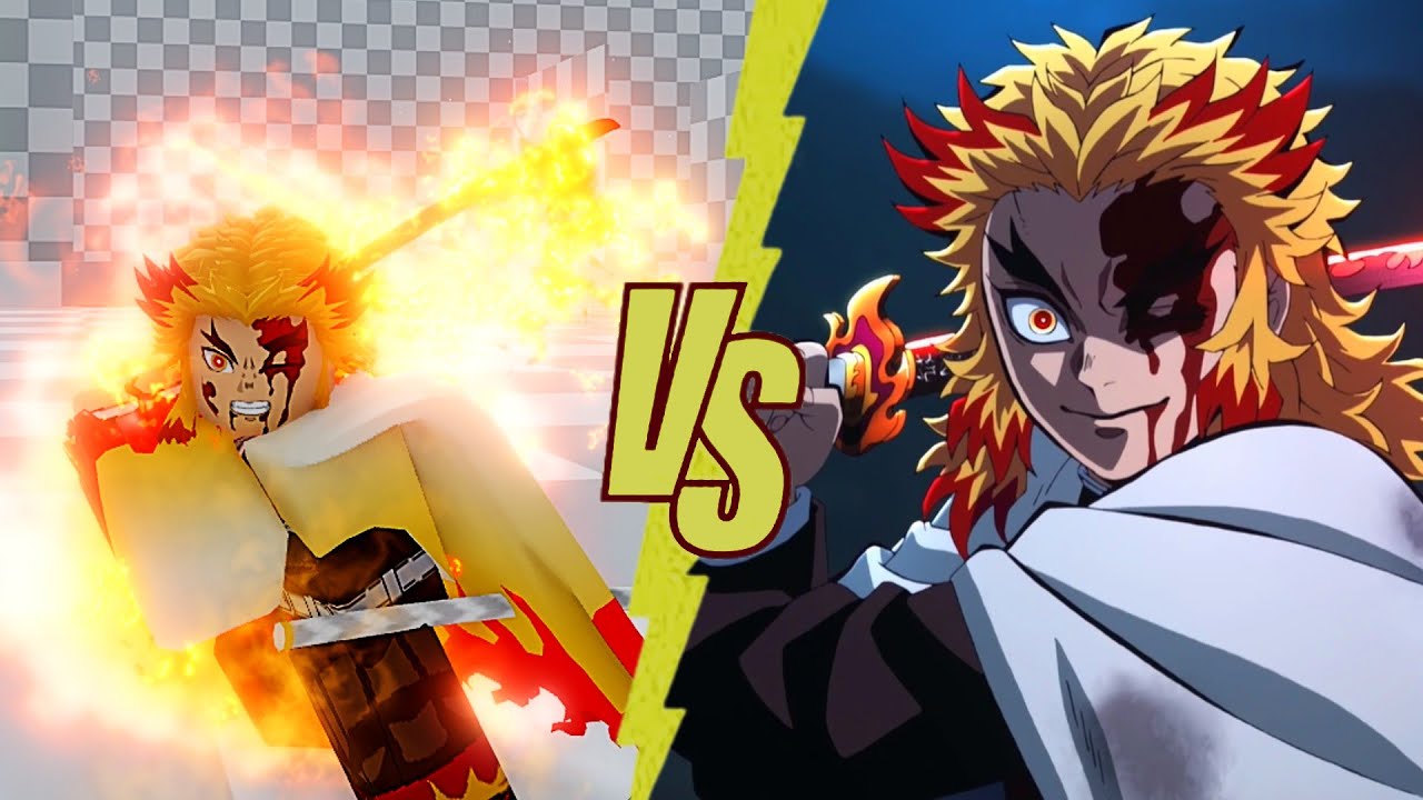 ABA Demon Slayer Characters VS Anime Comparison