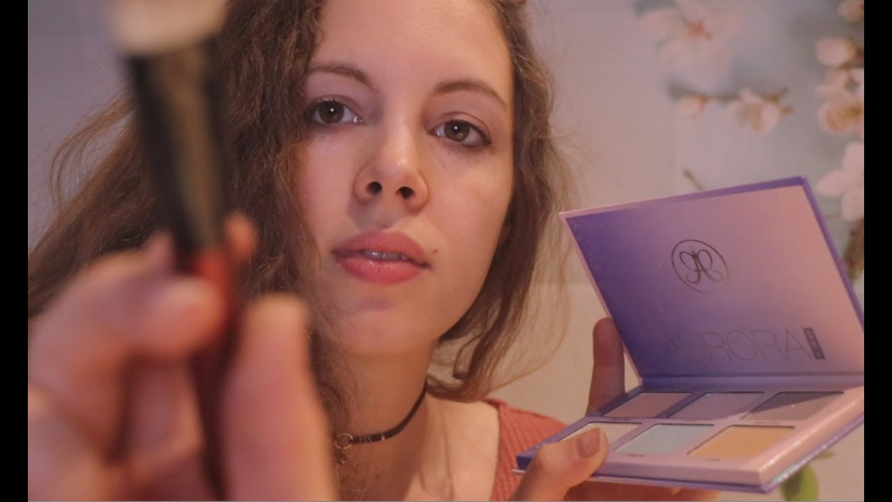 Doing Your Make Up ASMR - Face Touching & Brushing