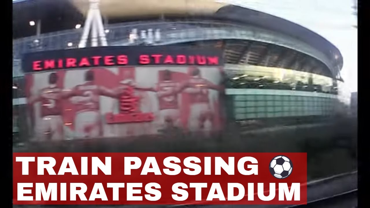 TRAIN PASSING EMIRATES STADIUM | Train passing Arsenal Stadium