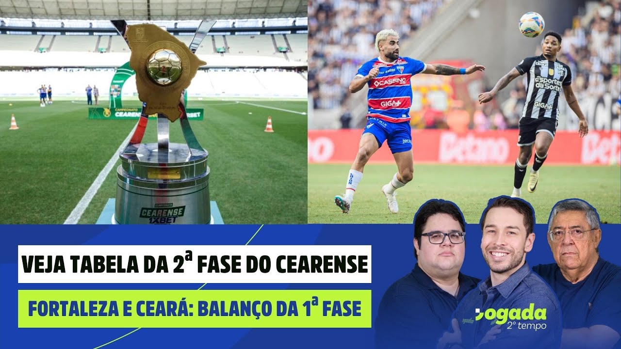 VEJA TABELA DA 2ª FASE DO CEARENSE | 1ª FASE DE  FORTALEZA E CEARÁ | JOGADA 2º TEMPO 23/01/2026