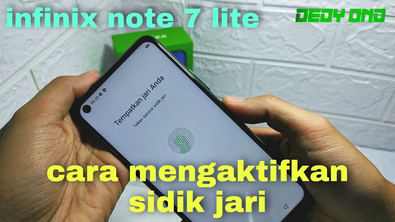 Cara mengaktifkan sidik jari infinix note 7 lite